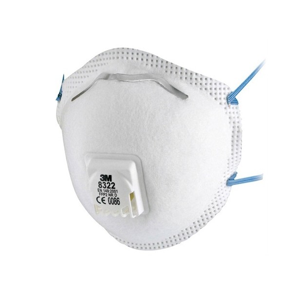 Masque de protection 3M™ 8322 - protection respiratoire classe FFP2