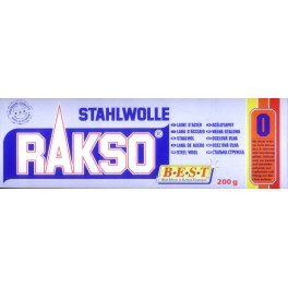 Laine d'acier RAKSO 200 gr - 9 grains différents