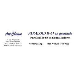Paraloid B67 ( méthacrylate d'isobutyle) résine synthétique