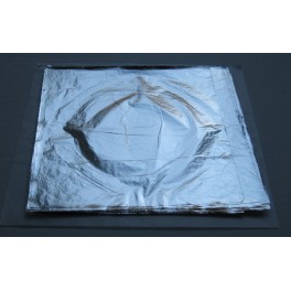 Feuilles imitation argent - 100 feuilles libres 16 x 16 cm