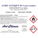 Acide acétique pour analyse (C2H4O2) min. 80% 