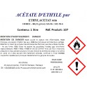 Acétate d'éthyle pour analyse (C4H8O2) min. 99,4%