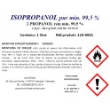 Alcool isopropylique pur (C3H8O) min 99,5 % - Isopropanol