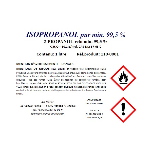 acheter alcool isopropylique / 2-propanol CAS 67-63-0 ? Livraison rapi -  Vous cherchez de l'alcool isopropylique ou du 2-propanol ? Chez  Laboratoriumdiscounter, vous trouverez cette substance pure à un prix  abordable.