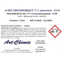 Acide phosphorique qualité alimentaire E338 (H3PO3), min. 75 % 