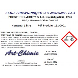 E338: acide orthophosphorique – La Catoire Fantasque