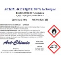 Acide acétique technique ( C2H4O2 ) 80%