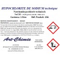 Hypochlorite de sodium technique (NaCIO) solution de chlore actif à 15 % 