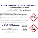Hypochlorite de sodium technique (NaCIO) solution de chlore actif à 15 % 