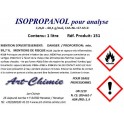 Alcool isopropylique pour analyse ( C3H8O ) min. 99,7 % - Isopropanol