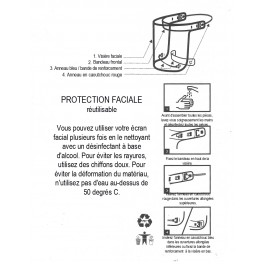 Protection faciale réutilisable – 2 unités