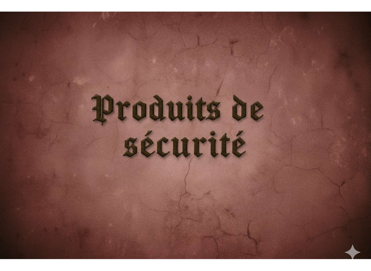 Produits de sécurité